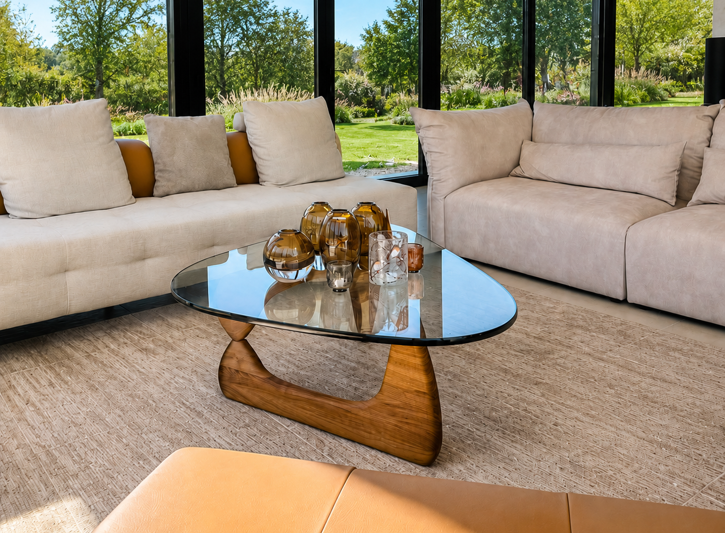 3d ontwerp warm gezellig interieur